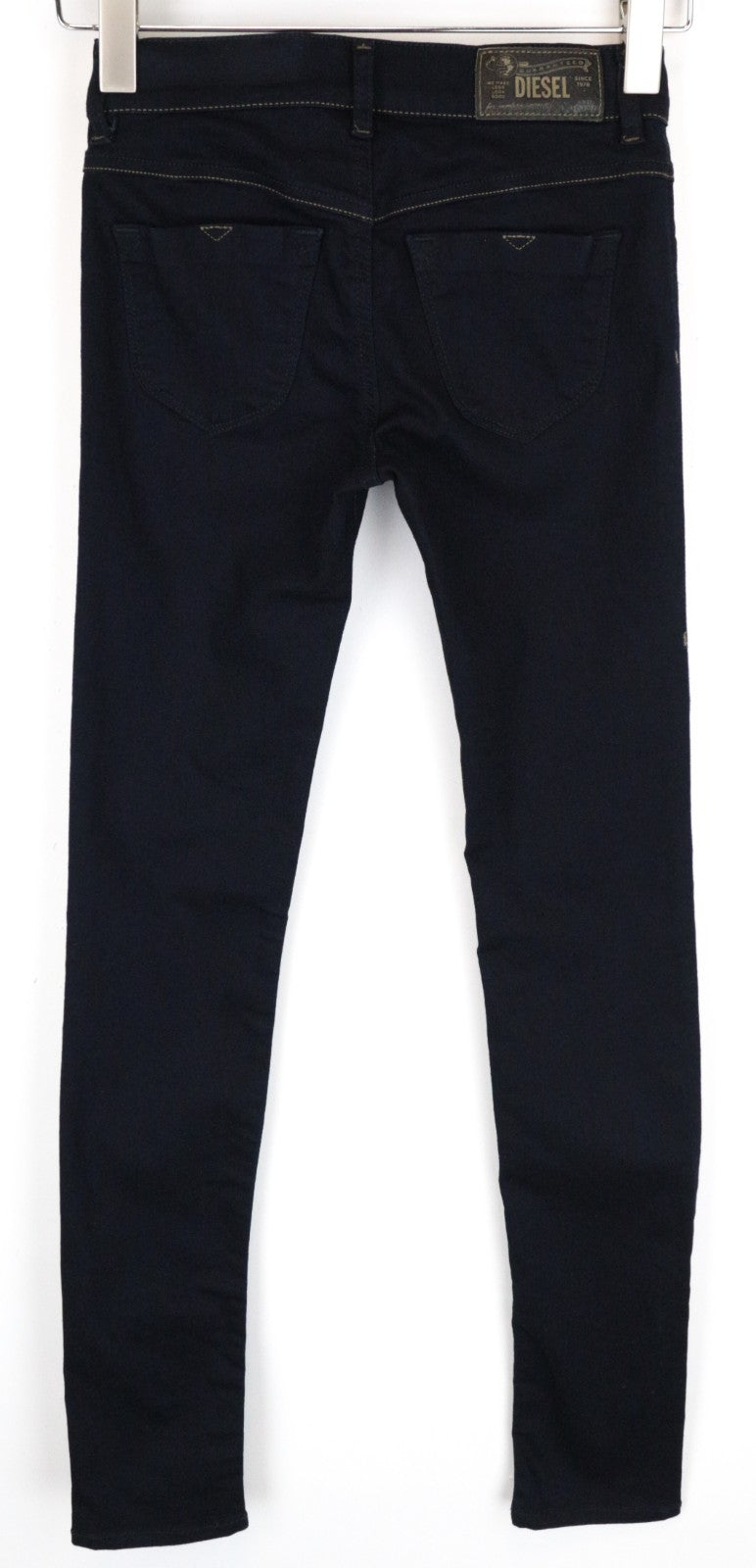 DIESEL Livier 0881B Women Jeans W24 Super Slim Girls Blue Navy Cotton Stretch