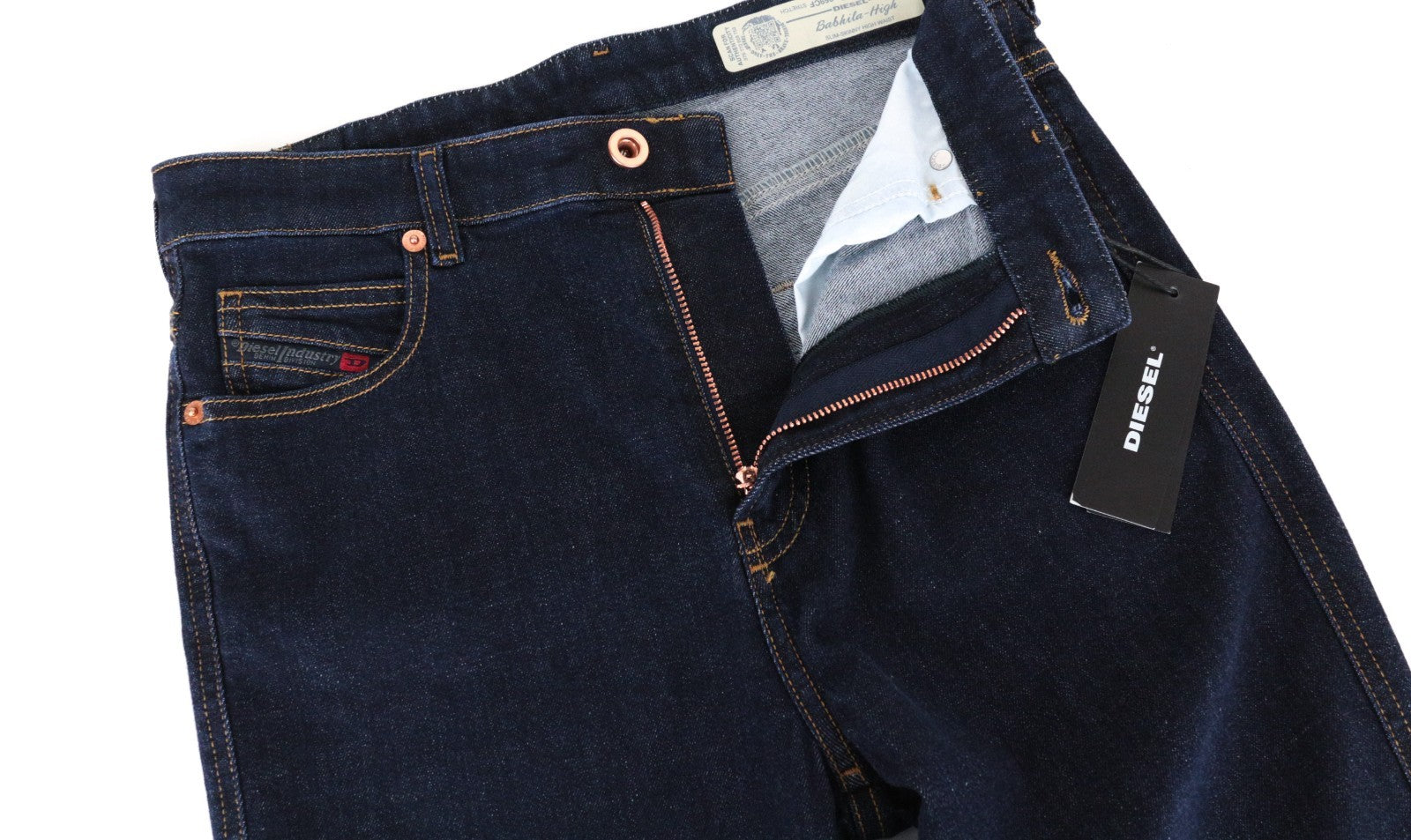 DIESEL Babhila-High 069CF Women Jeans W29/L30 Slim Skinny Fit Stretch Dark Blue