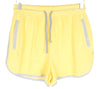 Yellow Twill Sport Shorts