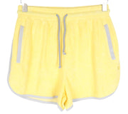 SWEATY BETTY Women Sport Shorts S Yellow Cotton Blend Pull On Activewear Leisure