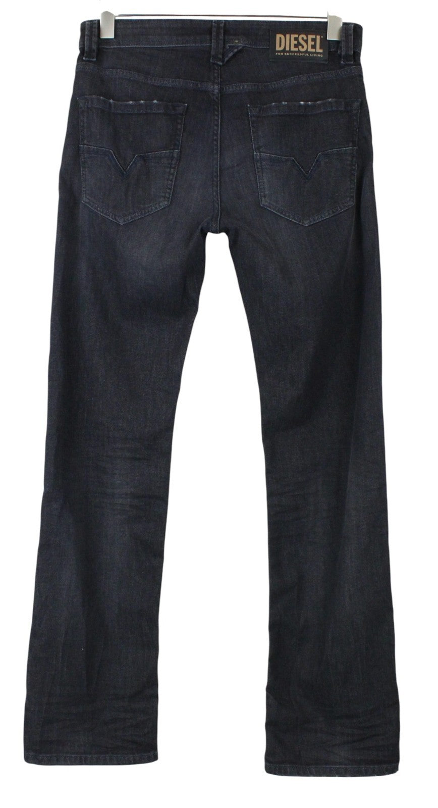 DIESEL Larkee 082AS Men Jeans W29/L34 Dark Grey Faded Stretch Regular Straight