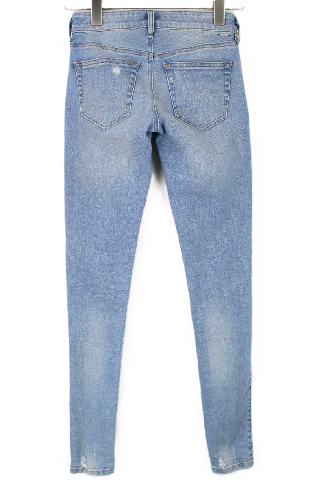 DIESEL Slandy-Low 086AA Women Jeans W24/L34 Super Slim Skinny Light Blue Stretch