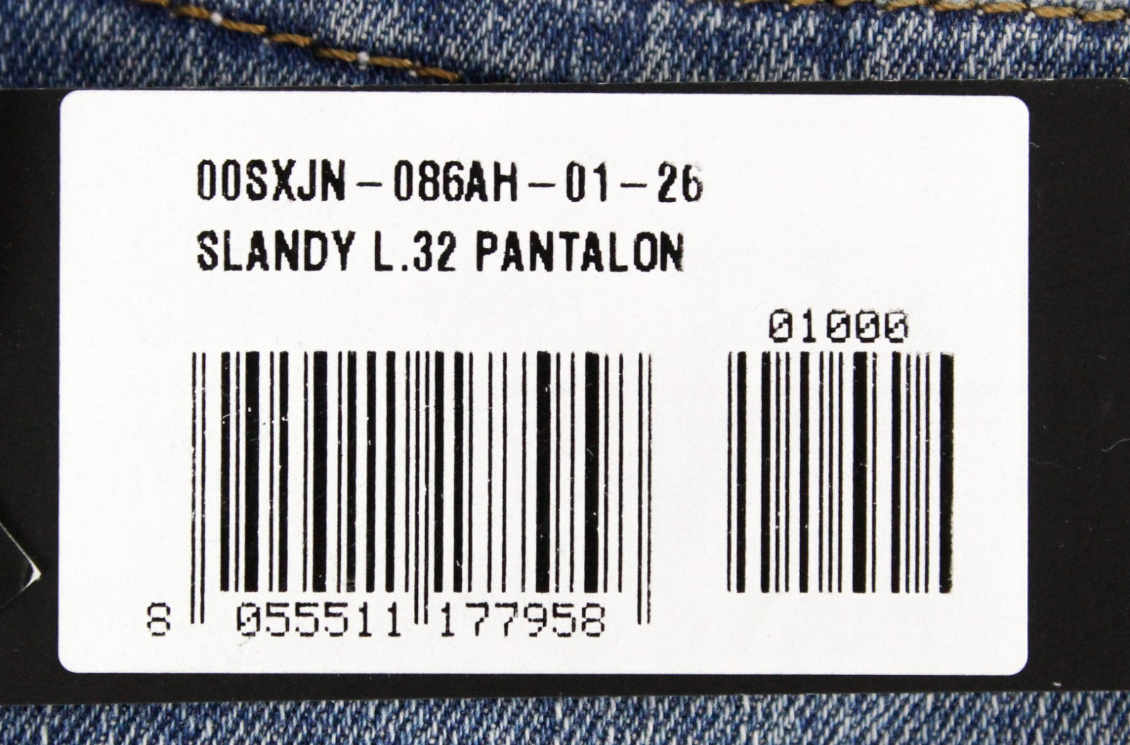 DIESEL Slandy 086AH Women Jeans W26/L32 Stretch Blue Ripped Super Slim Skinny
