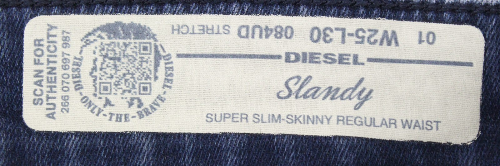 DIESEL Slandy 084UD Women Jeans W25/L30 Grey Stretch Super Slim Skinny Fitted