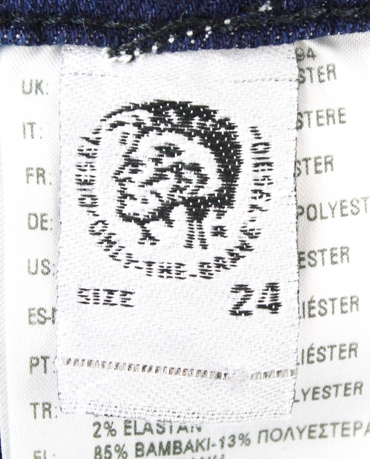 DIESEL Babhila 083AE Women Jeans W24/L30 Slim Skinny Dark Blue Stretch Button