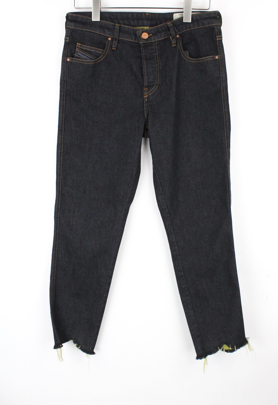 DIESEL Babhila 084XK Women Jeans W29/L30 Dark Blue Stretch Buttoned Slim Skinny