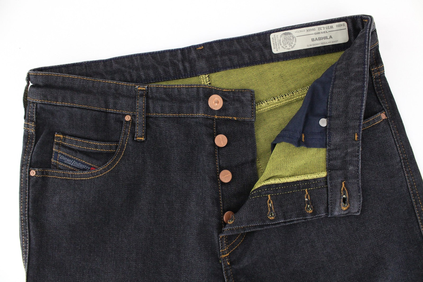 DIESEL Babhila 084XK Women Jeans W31/L32 Buttoned Stretch Blue Slim Skinny Fit
