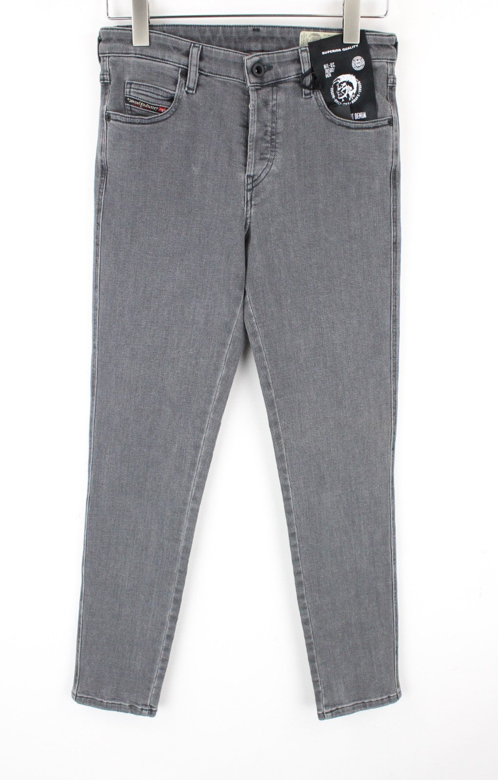 DIESEL Babhila 0890S Women Jeans W26/L32 Mid-Grey Stretch Regular Slim Skinny