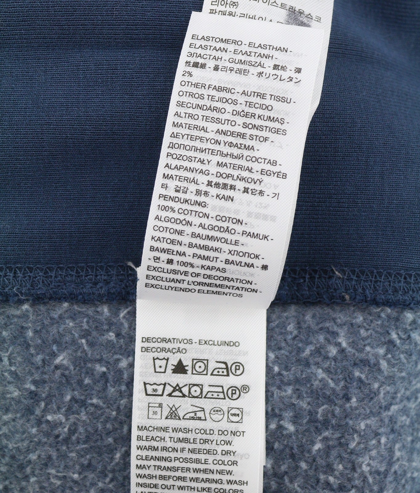 LEVI'S Relaxed Fit Men Sweatshirt M Blue Faded Crew Neck Long Sleeve Pull On