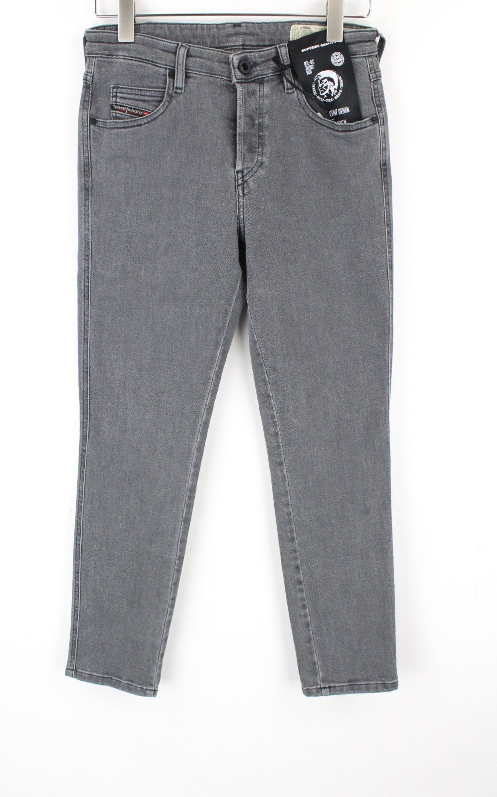 DIESEL Babhila 0890S Women Jeans W27/L30 Stretch Grey Slim Skinny Button-Fly