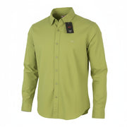 LEVI'S Battery Men Shirt M Green Slim Fit Spread Collar Button-Up