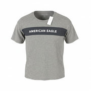 AMERICAN EAGLE OUTFITTERS Women T-Shirt M Grey Melange Tricot Short Sleeve