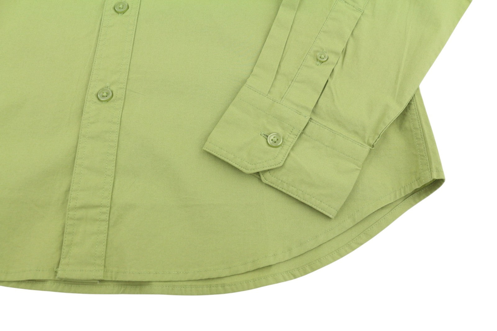 LEVI'S Battery Men Shirt XL Green Slim Fit Spread Collar Button-Up