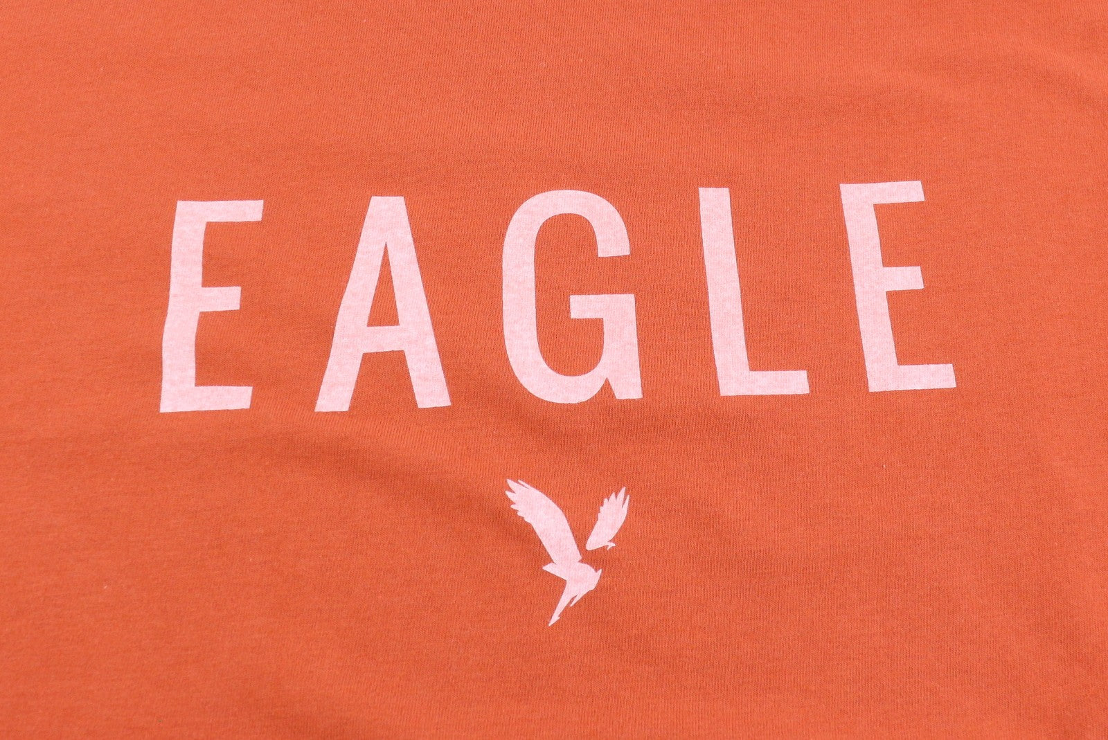 AMERICAN EAGLE OUTFITTERS Men T-Shirt S Orange Super Soft Standard Short Sleeve