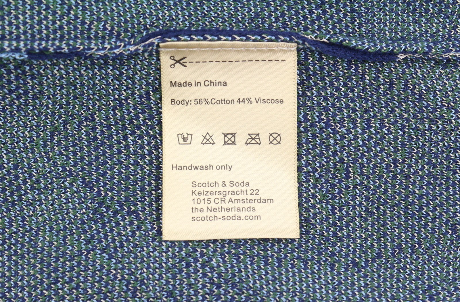 SCOTCH & SODA Men Jumper M Multicolored Patterned Button Short Sleeve Cardigan