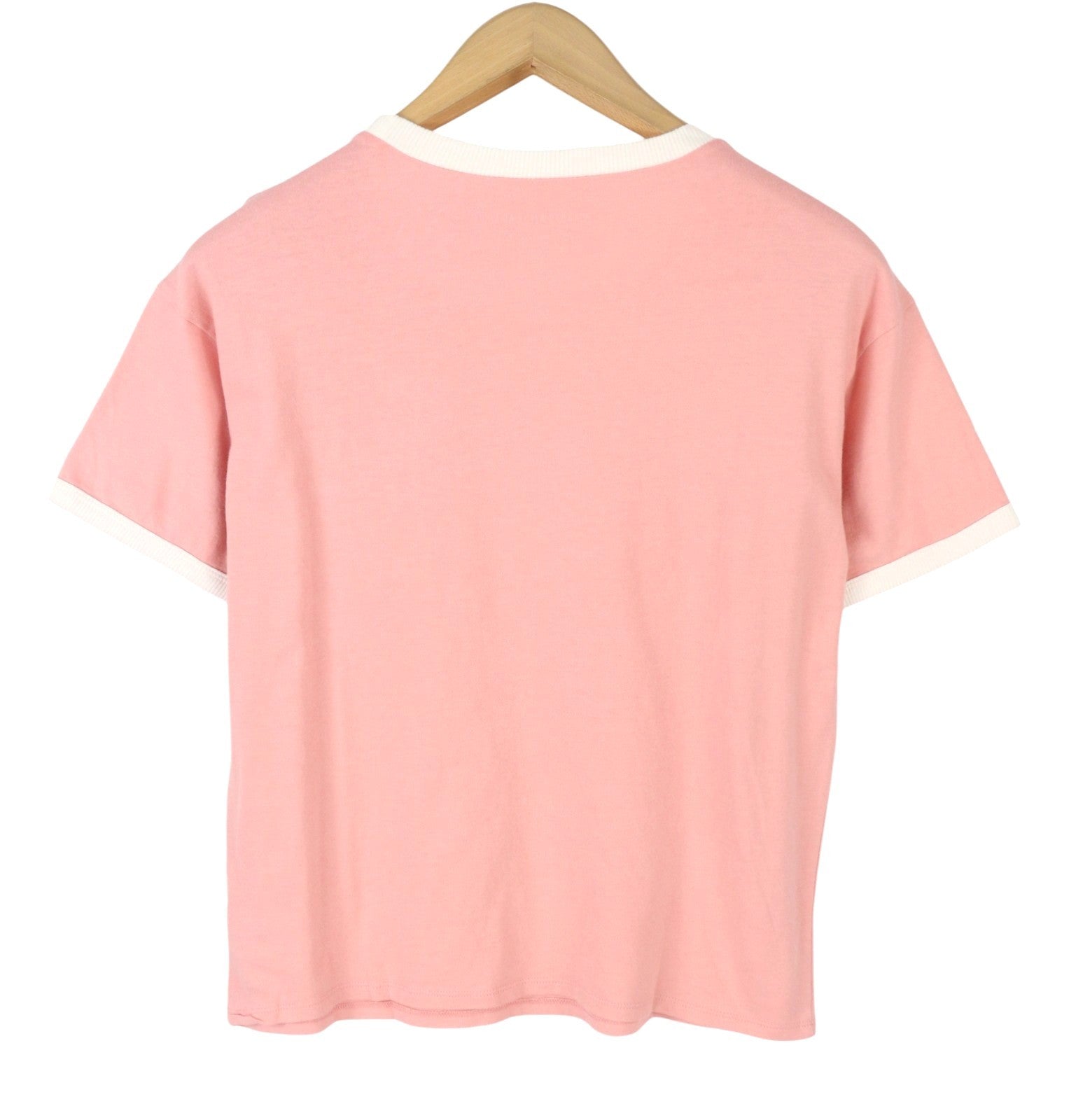 AMERICAN EAGLE OUTFITTERS Women T-Shirt XL Pink Tricot Cotton Crew Short Sleeve