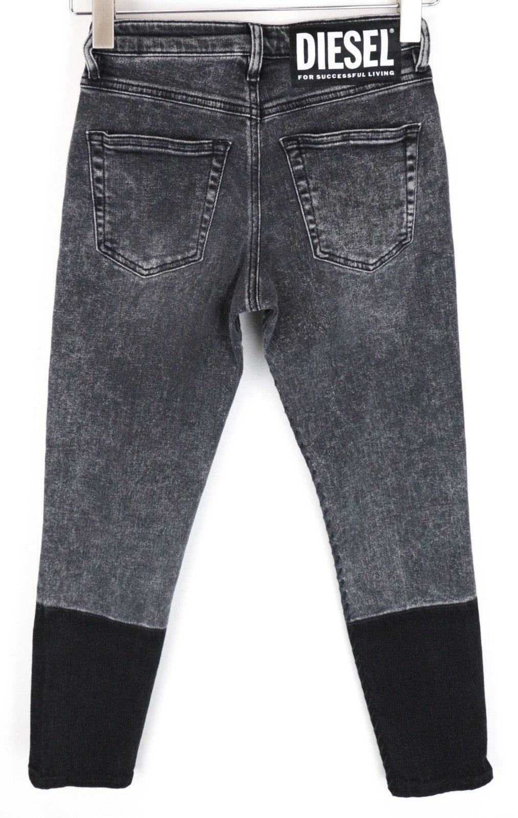 DIESEL Babhila-BK-SP 0890T Women Jeans W26/L30 Stretch Grey Slim Skinny Washed