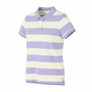 AMERICAN EAGLE OUTFITTERS Women T-Shirt XS Purple Striped Polo Short Sleeve