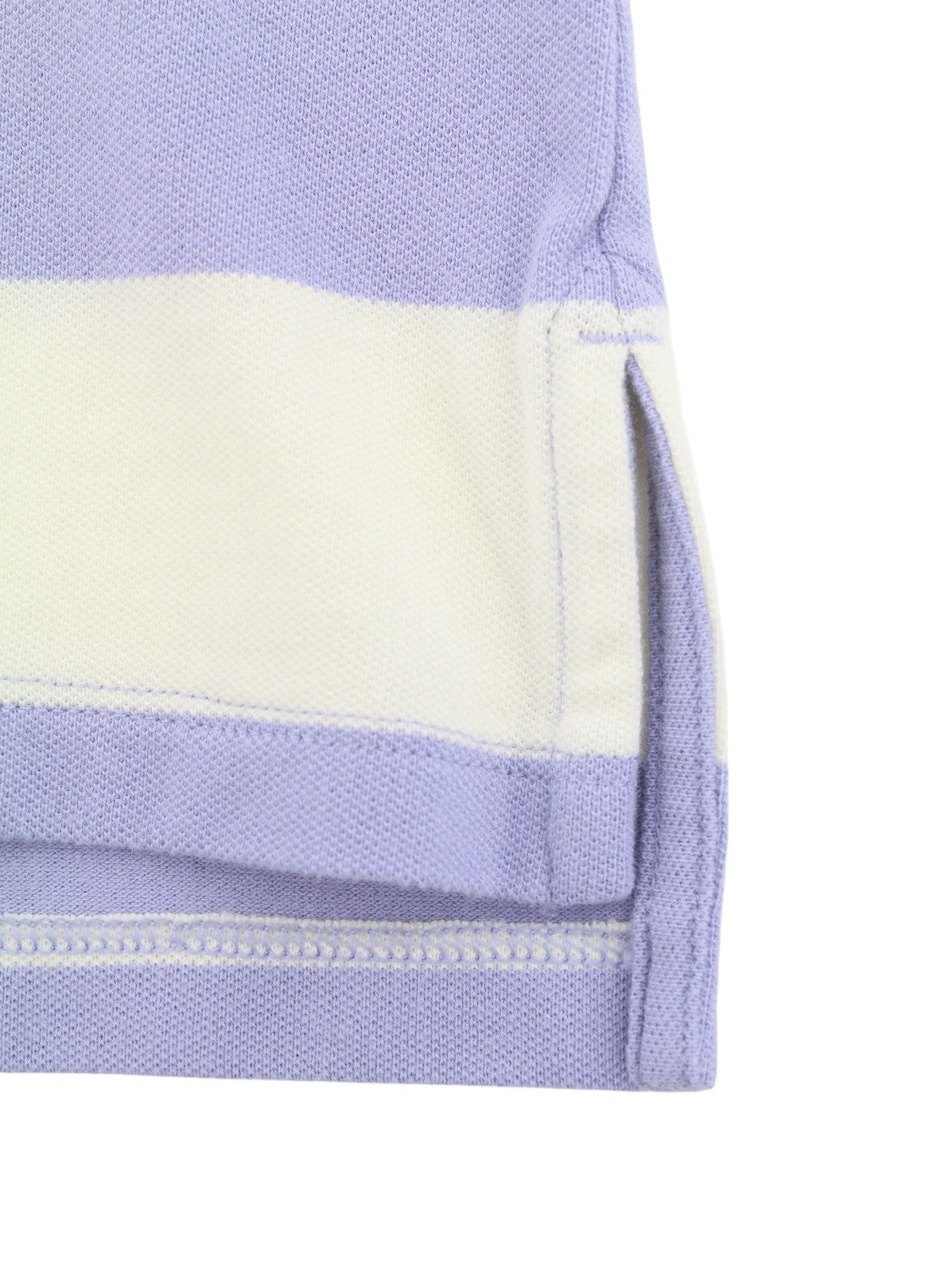 AMERICAN EAGLE OUTFITTERS Women T-Shirt XS Purple Striped Polo Short Sleeve