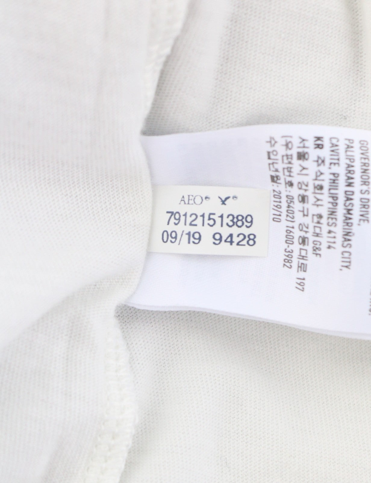 AMERICAN EAGLE OUTFITTERS Women T-Shirt L Grey Melange Crew Neck Long Sleeve