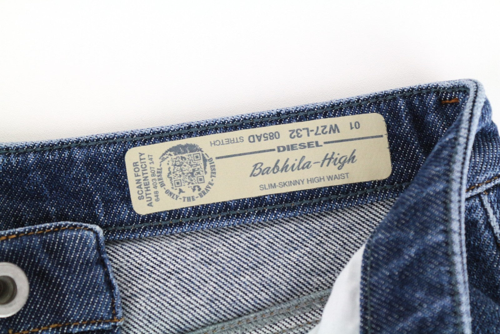 DIESEL Babhila-High 085AD Women Jeans W27/L32 Slim Skinny Denim Stretch Blue