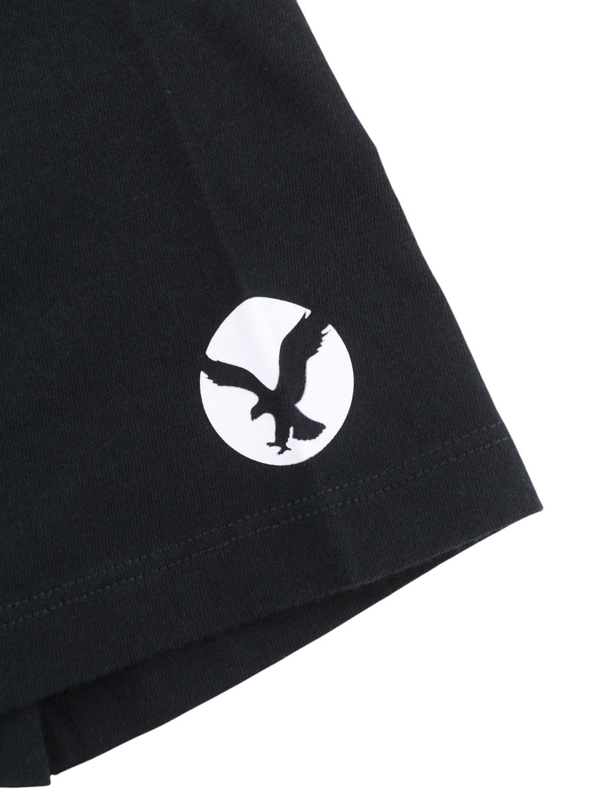 AMERICAN EAGLE OUTFITTERS Men T-Shirt XS Black Cotton Tricot Crew Short Sleeve