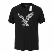 AMERICAN EAGLE OUTFITTERS Men T-Shirt S Black Cotton Tricot Crew Short Sleeved