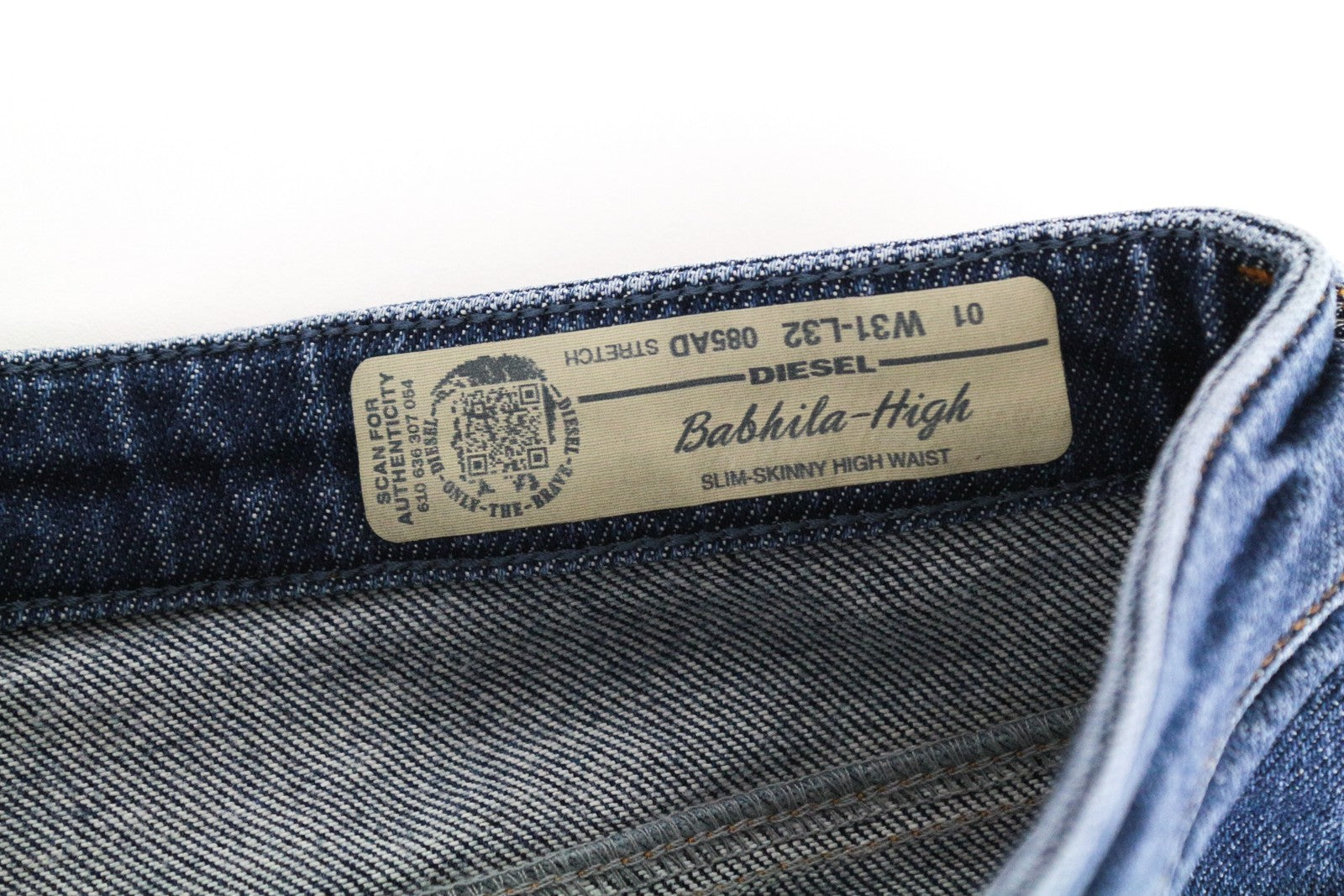 DIESEL Babhila-High 085AD Women Jeans W31/L32 Slim Skinny Stretch Blue