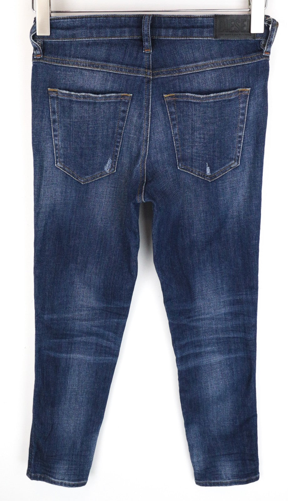 DIESEL Babhila 0092M Women Jeans W25/L32 Slim Skinny Wash Cotton Stretch Blue