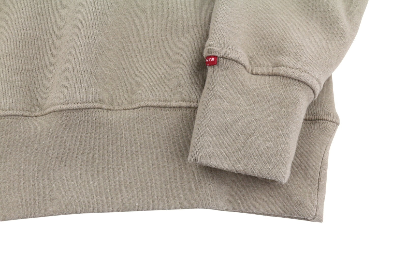 LEVI'S Relaxed Fit Men Sweatshirt XS Brown Melange Crew Neck Long Sleeve Pull On
