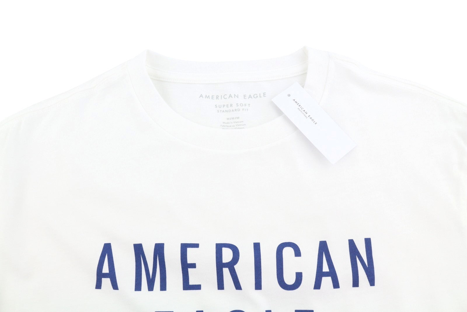AMERICAN EAGLE OUTFITTERS Men T-Shirt M White Super Soft Standard Short Sleeve