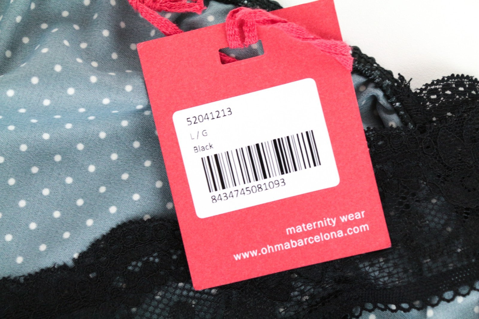 OHMA! Women Top L Black Stretch Sleeveless Dot Patterned Laces Straps Pull On
