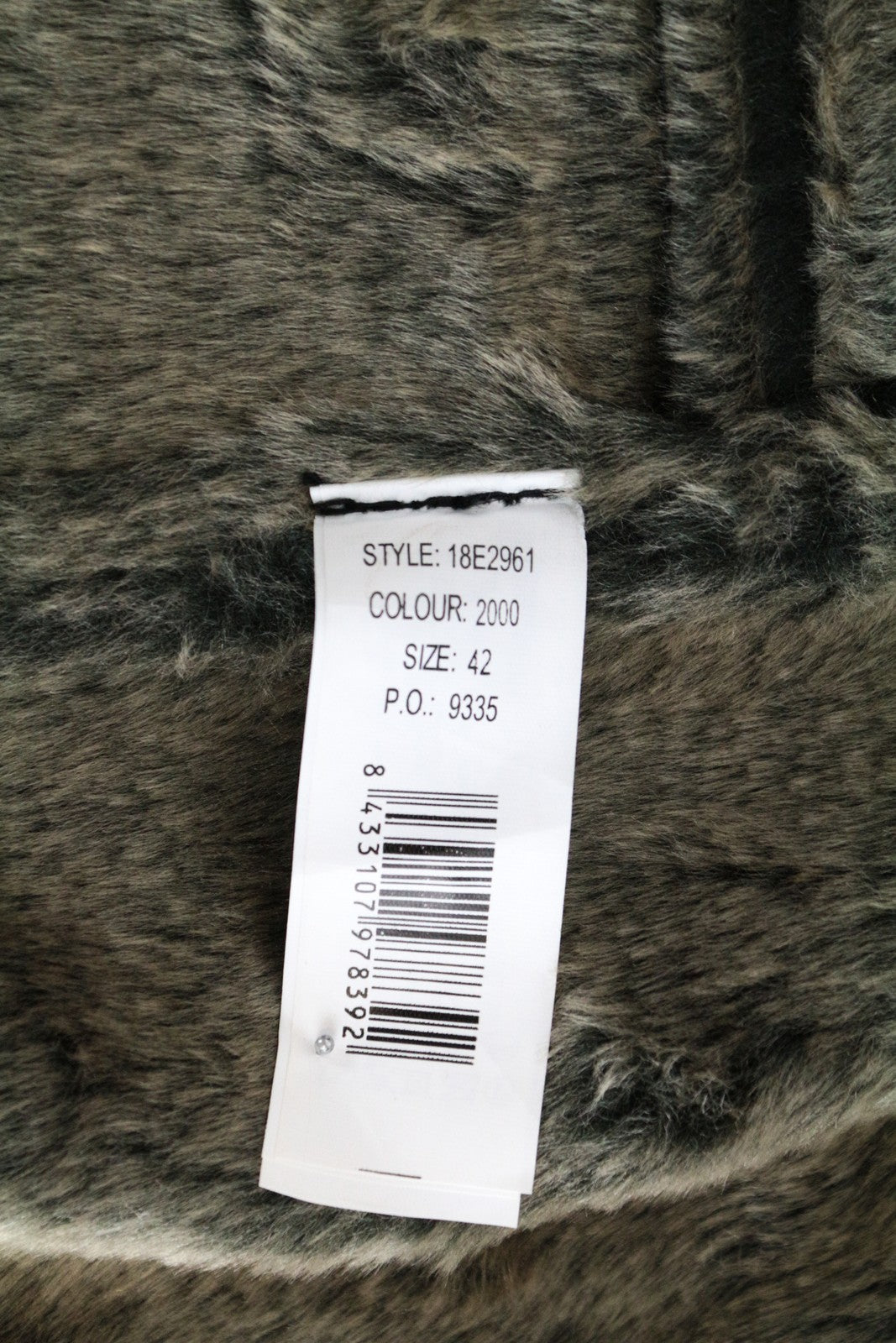 DESIGUAL Werewolf Women Jacket 42 L Zipped Faux Fur Lined Single-Breasted Black