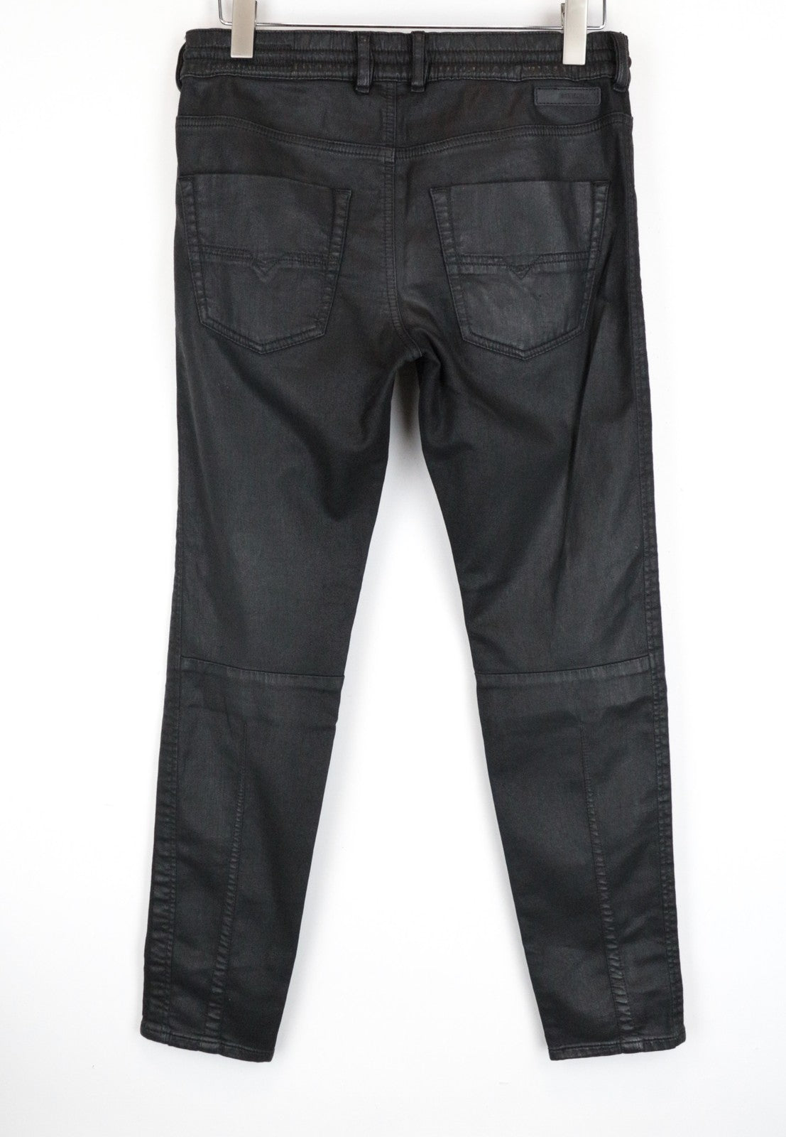 DIESEL Krailey-SP-Ne 0849R Women Jeans W27 Jogg Sweat Black Coated Boyfriend