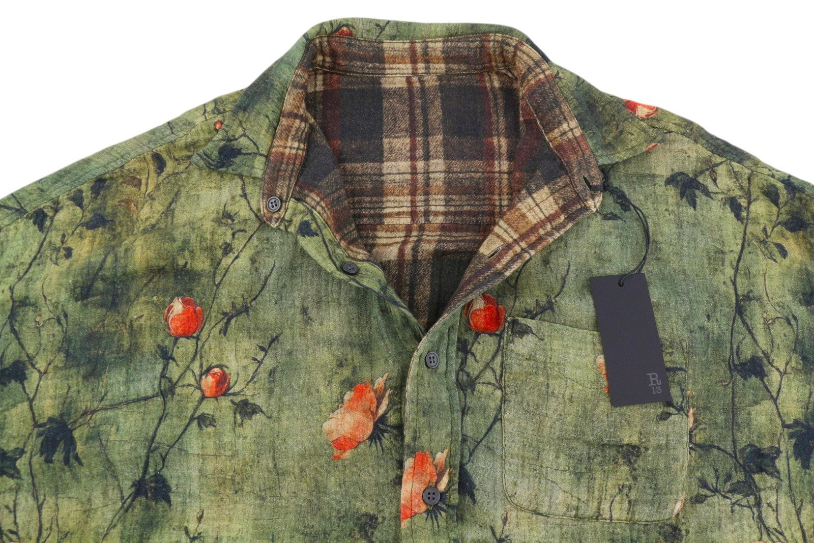 R13 dvipusė jumbo marškinių suknelė moterims M/L dydžio didelė suknelė PF25 RRP899 