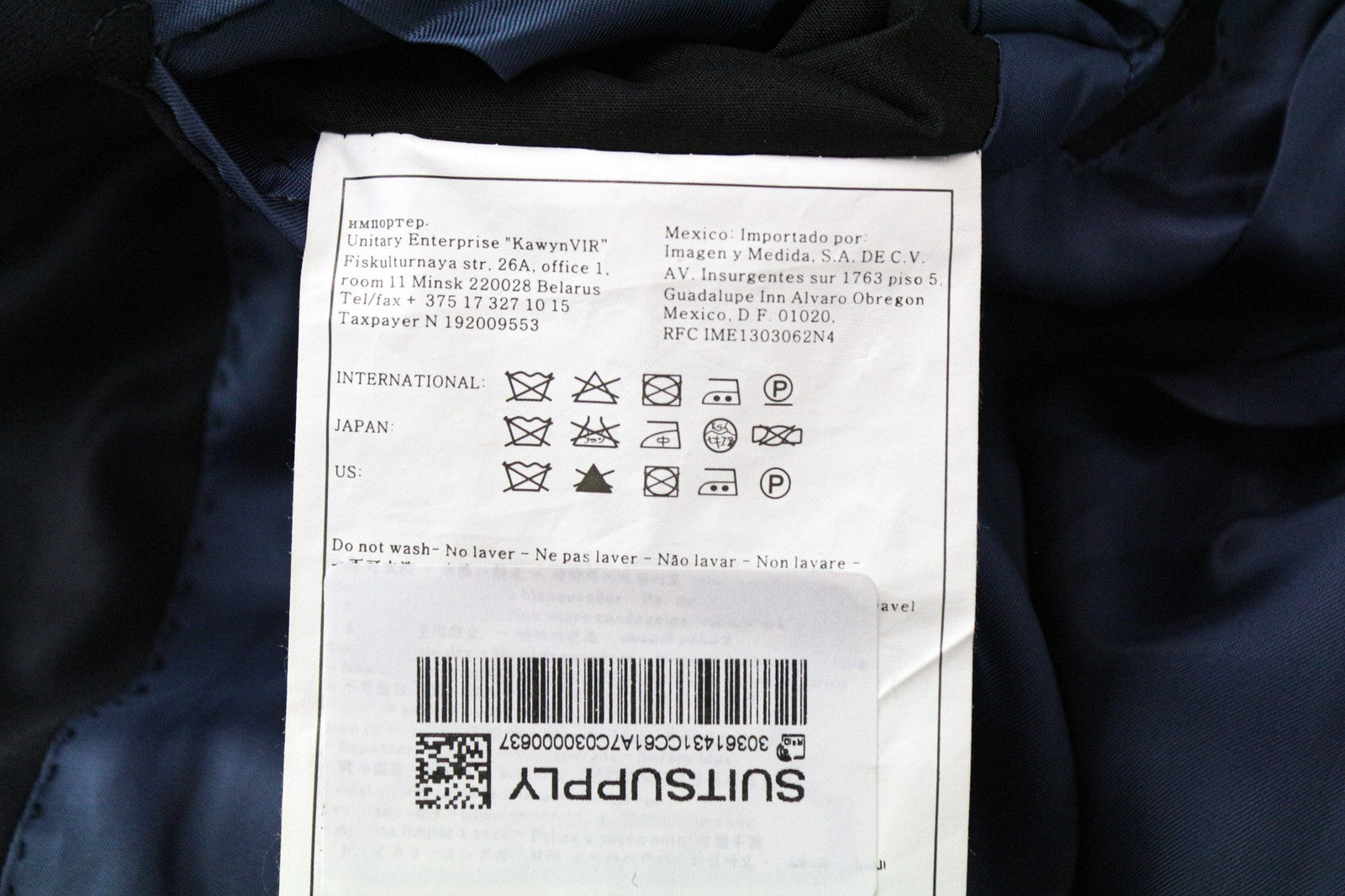 SUITSUPPLY Havana Blueline Men's Blazer UK36L Formal Blue Wool Single-Breasted