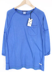 SCOTCH & SODA Ams Blauw Men's T-Shirt ~S Blue Pullover 3/4 Sleeve Casual Style