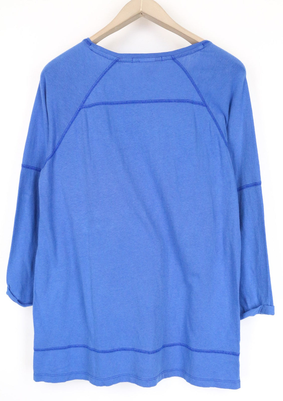 SCOTCH & SODA Ams Blauw Men's T-Shirt ~S Blue Pullover 3/4 Sleeve Casual Style