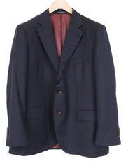 SUITSUPPLY La Spalla Men's Blazer UK48S Blue Pure Wool Classic Single-Breasted