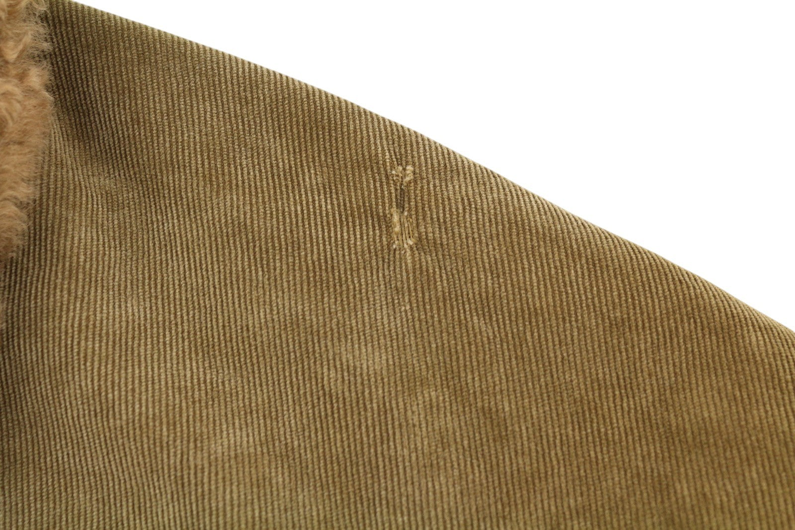 R13 Skinny Trucker Women Jacket S Golden Brown Stretch Cord Faded FW25 RRP1199