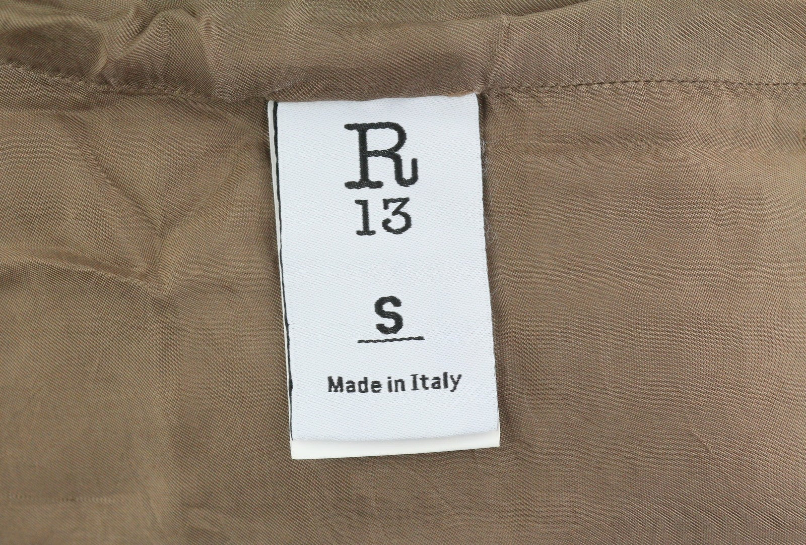 R13 Skinny Trucker Women Jacket S Golden Brown Stretch Cord Faded FW25 RRP1199