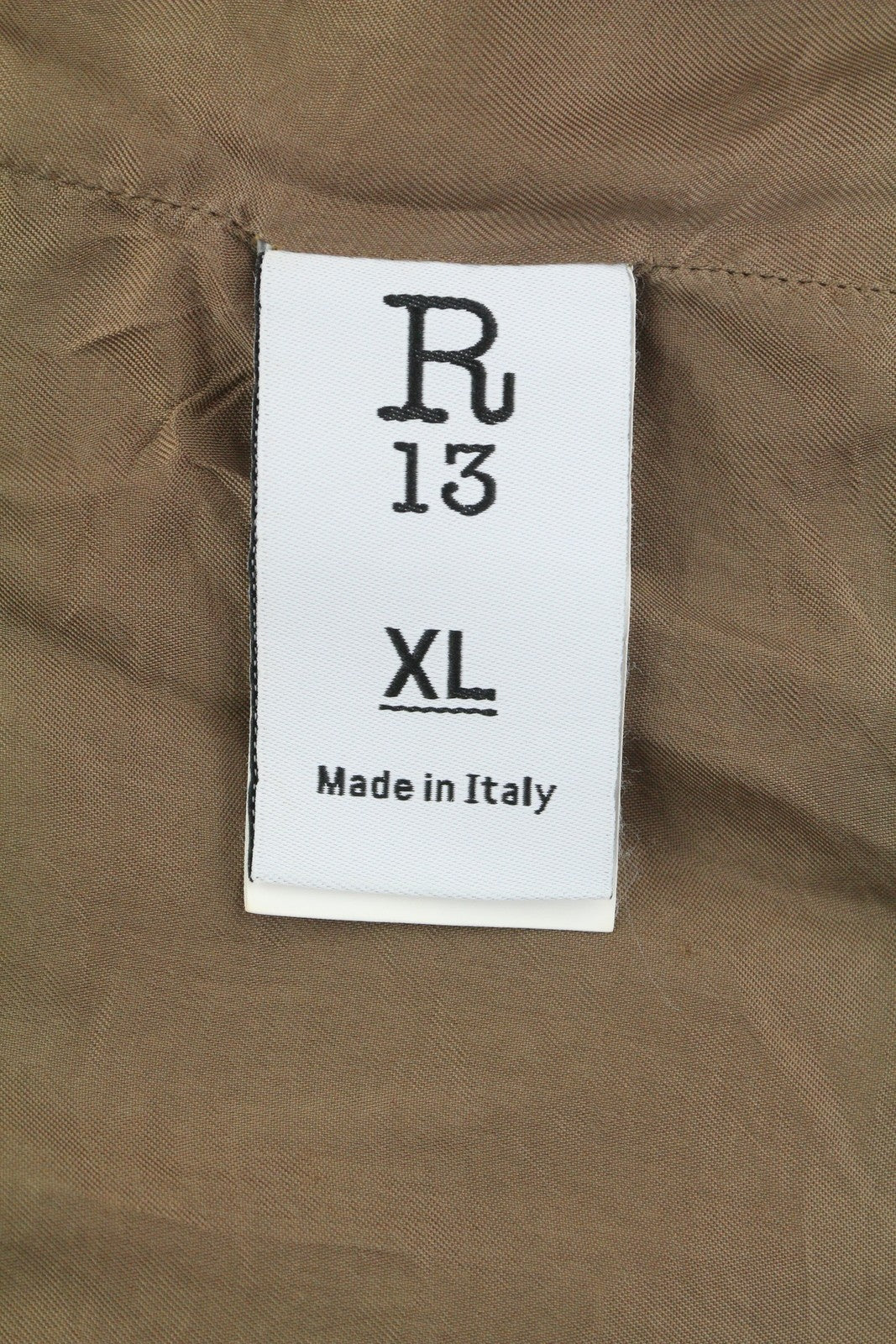 R13 Skinny Trucker Women Jacket XL Golden Brown Stretch Cord Faded FW25 RRP1199