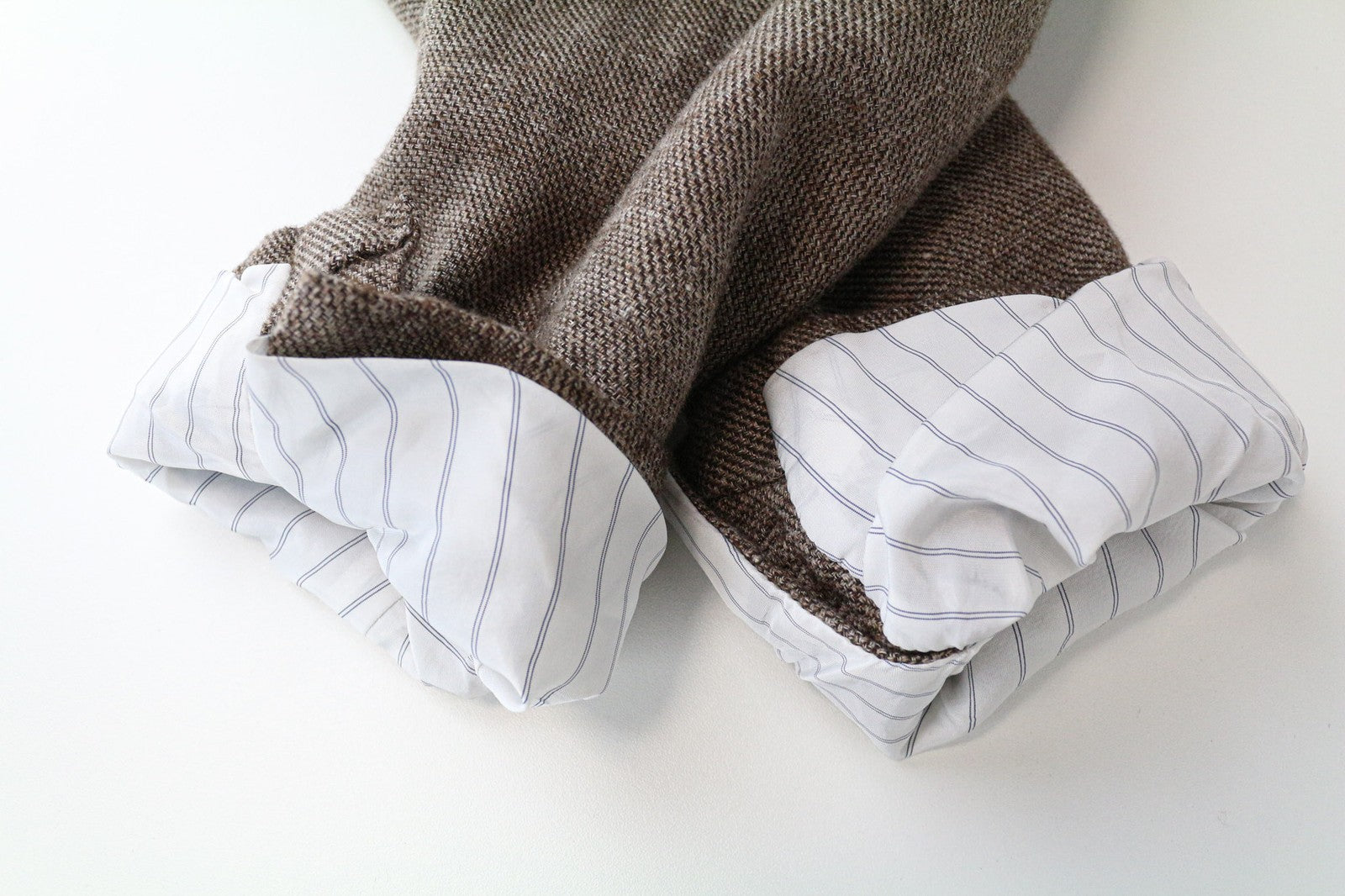 SUITSUPPLY Havana Men's Blazer UK46R Brown Slim Linen Wool Formal Single-Breast