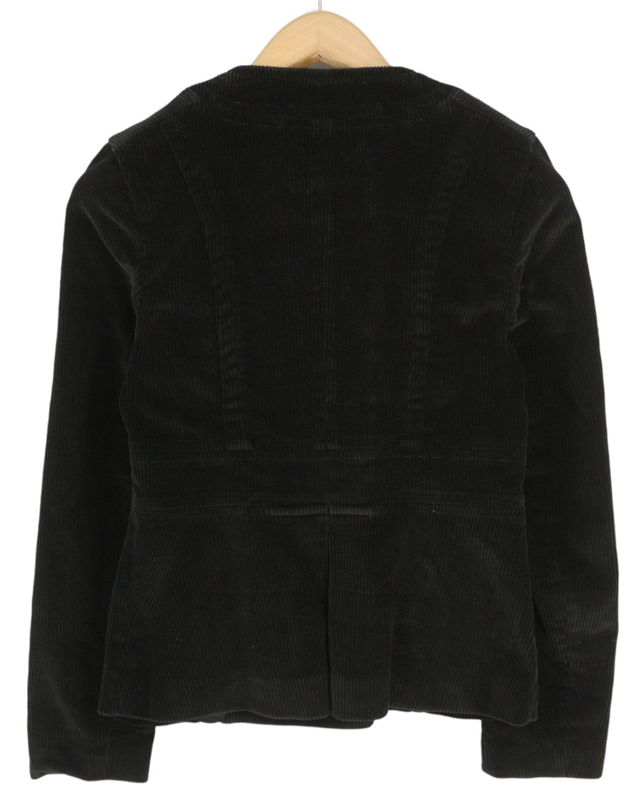 R13 Relaxed Cadet Women Jacket XS Black Corduroy Double Breasted Lined FW25