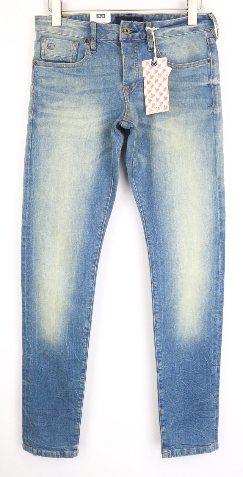 SCOTCH & SODA Ralston Men's Jeans W29/L34 Blue Slim Wash Cotton Stretch Denim