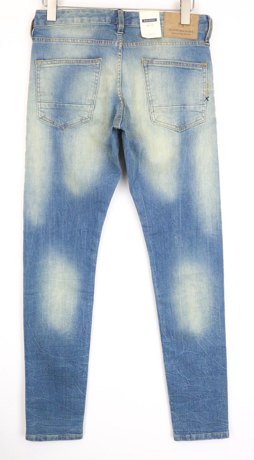 SCOTCH & SODA Ralston Men's Jeans W29/L34 Blue Slim Wash Cotton Stretch Denim