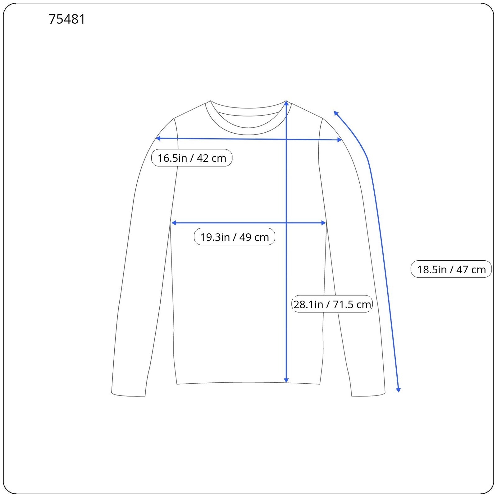 SCOTCH & SODA Ams Blauw Men's T-Shirt ~S/M Blue 3/4 Sleeve Pullover with Pocket