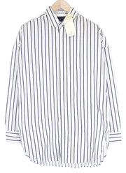 SCOTCH & SODA Ams Couture Men's Shirt M Long White Striped Pure Cotton Classic