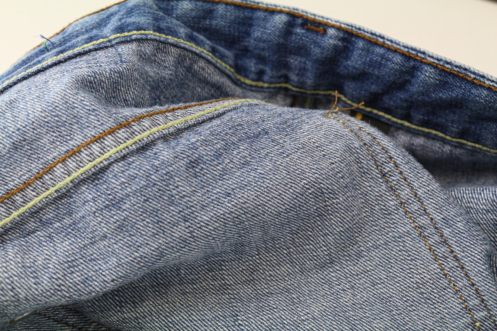 TAKESHY KUROSAWA TK 72 vyriški džinsai W32 mėlyni dažai Slim Distres netempimo kirpimo 