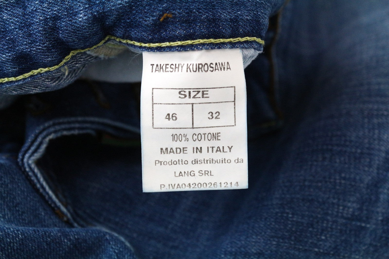 TAKESHY KUROSAWA TK 72 vyriški džinsai W32 mėlyni dažai Slim Distres netempimo kirpimo 